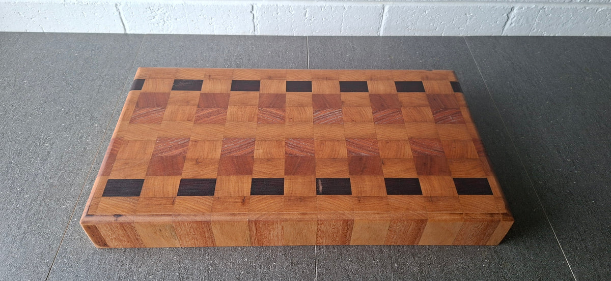 Vic Ash & Red Gum End Grain Chopping Board