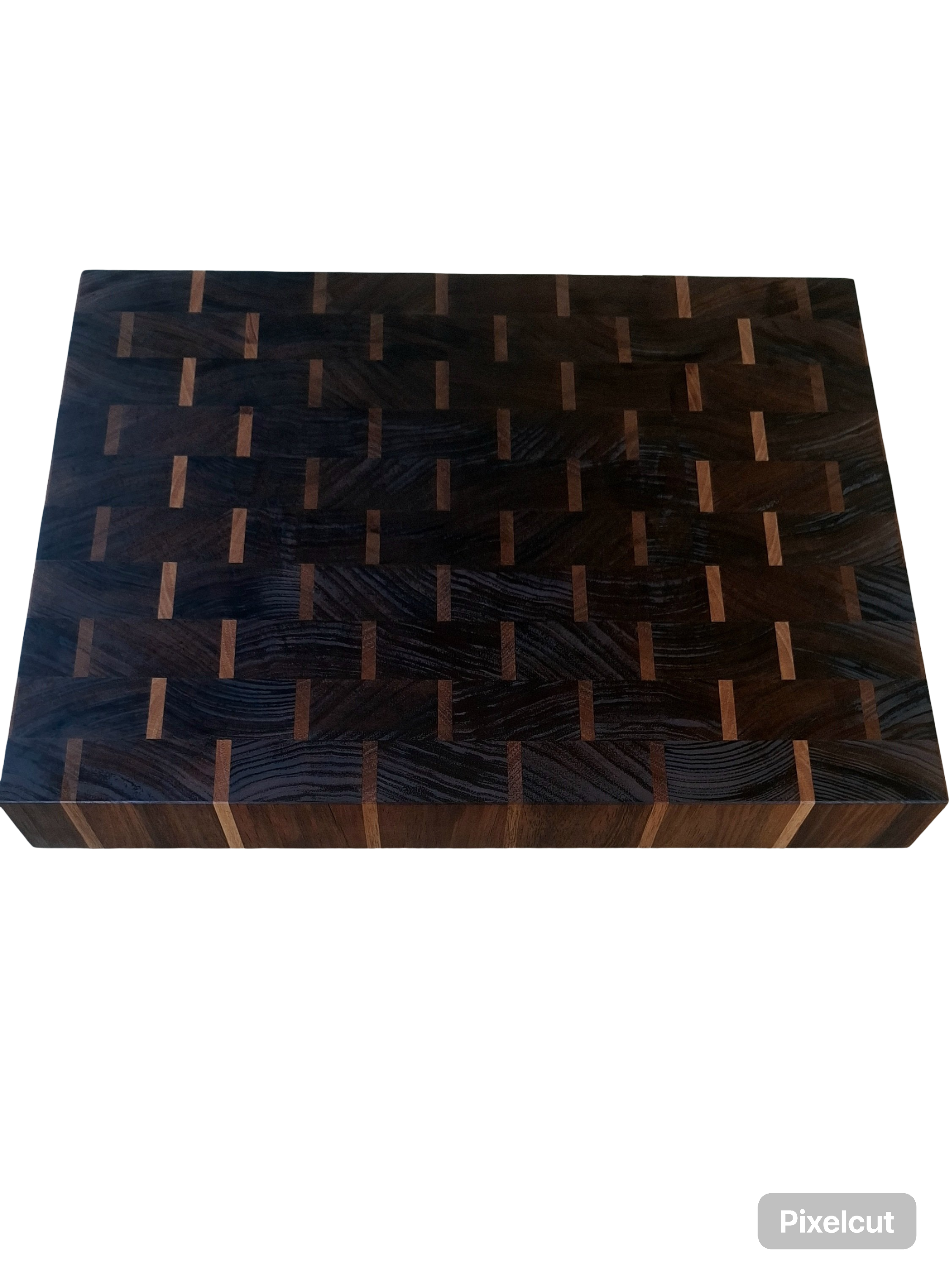 End Grain Cutting Board – Blackwood & Tasmanian Oak | 410×310×48mm