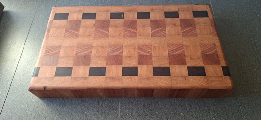 Vic Ash & Red Gum End Grain Chopping Board