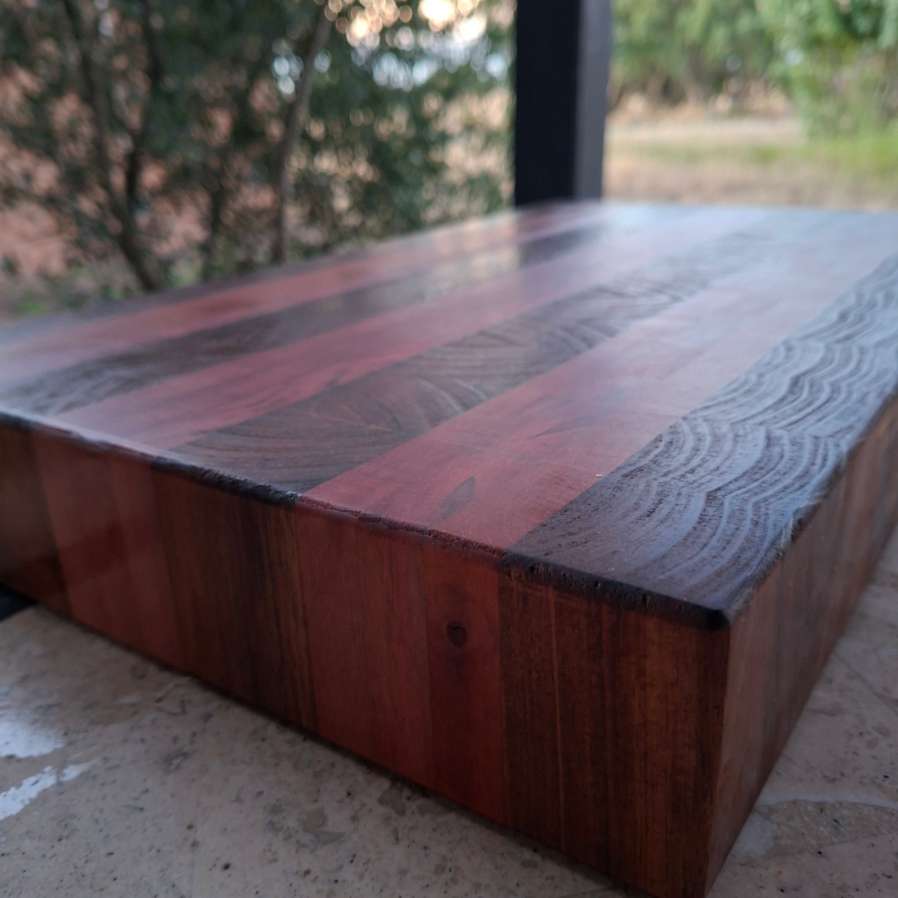 Tassie Myrtle & Blackwood End Grain Butcher Block – 540×325×65mm