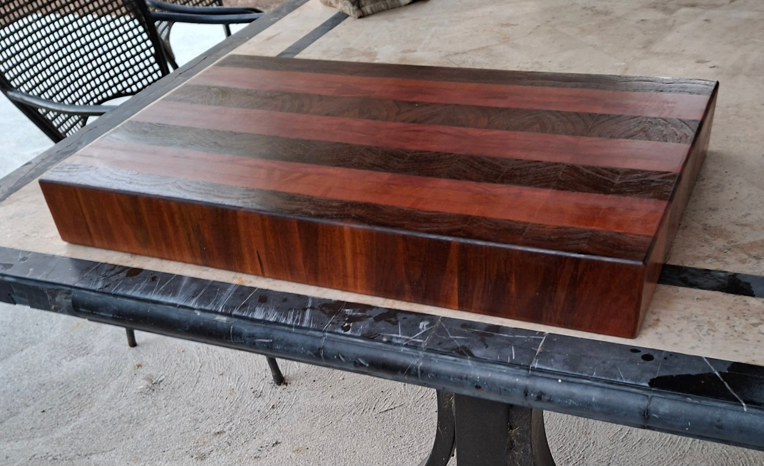 Tassie Myrtle & Blackwood End Grain Butcher Block – 540×325×65mm