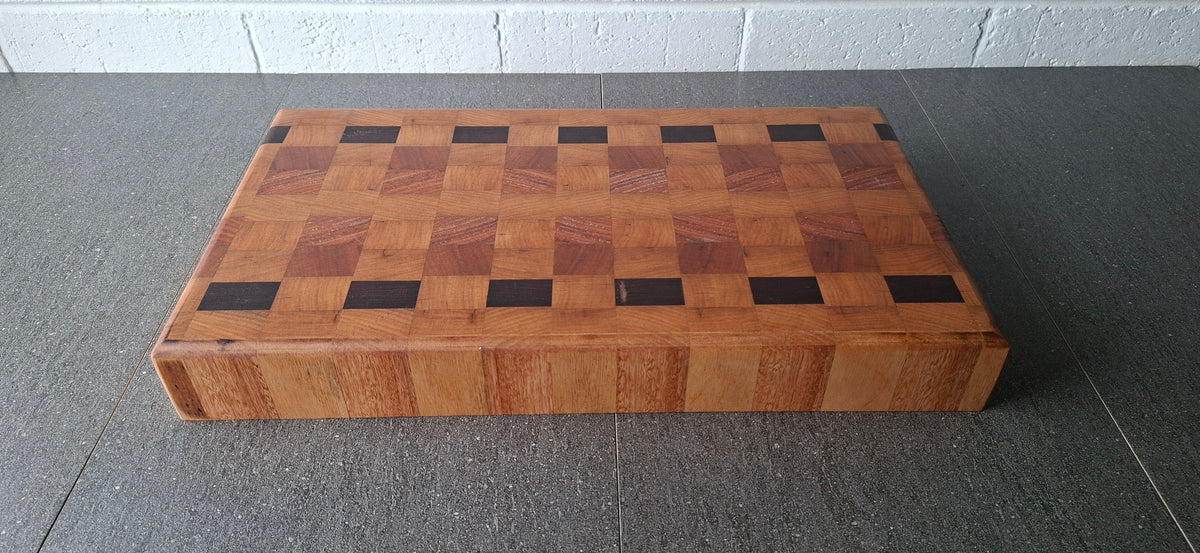 Vic Ash & Red Gum End Grain Chopping Board